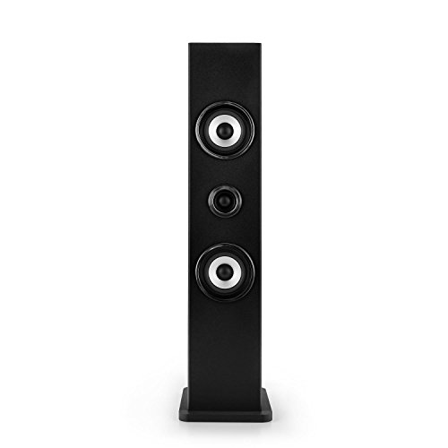 auna Karaboom Lautsprecher Karaoke Anlage Kinder Karaoke Set mit 2 Mikrofone (USB-Player, Smartphone Handy Bluetooth Streaming, mit UKW-Radio) schwarz - 1