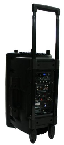 Mobile PA Sound Anlage Akku-MP3-USB-SD inkl. Funkmikrofone 700W Soundsystem E-Lektron EL30-M - 1