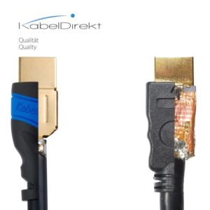 HDMI Kabel kaufen KabelDirekt 20m HDMI Kabel / kompatibel mit HDMI 2.1, 2.0a, 2.0, 1.4a (Ultra HD, 4K, 3D, Full HD, 1080p, HDR, ARC, Highspeed mit Ethernet) - TOP Series - 3