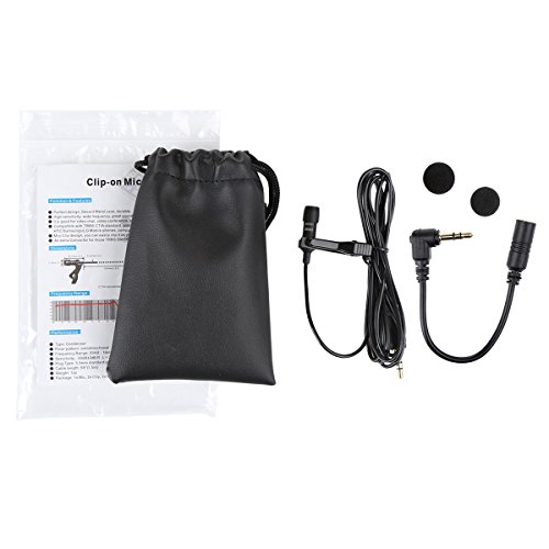Mikrofon für Smartphone, Omnidirectional Kondensator-Mikrofon für iPhone & Android Smartphone, Laptop Macbook, iPad, iPod Touch mit Lavalier Lapel - 8