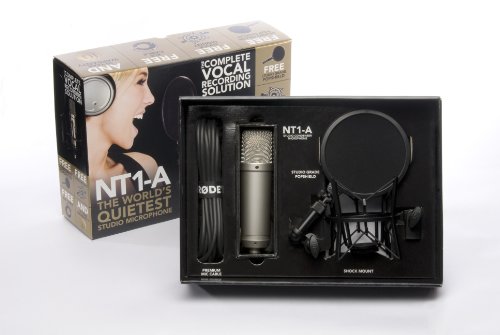 Rode NT-1A Großmembran-Kondensatormikrofon mit goldbedampfter und elastisch gelagerter 2,5 cm (1 Zoll) Nierenkapsel - 2
