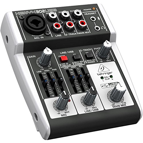 Behringer XENYX 302USB 5-Input Mixer mit XENYX Mic Preamp und eingebautem USB Audio Interface - 7