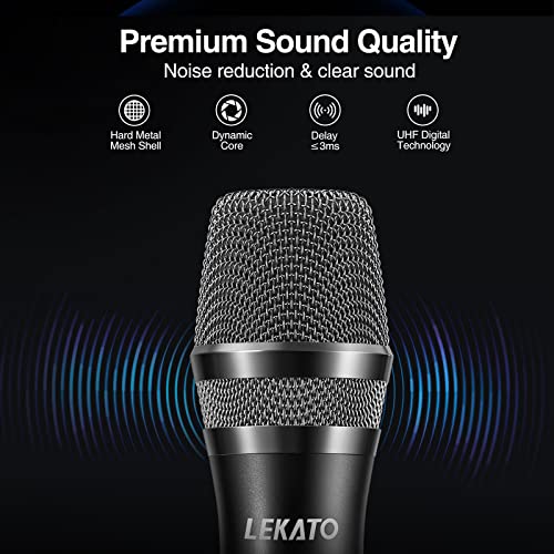 LEKATO Kabelloses Doppelmikrofon