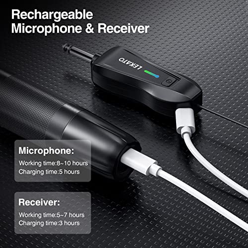 LEKATO Kabelloses Doppelmikrofon